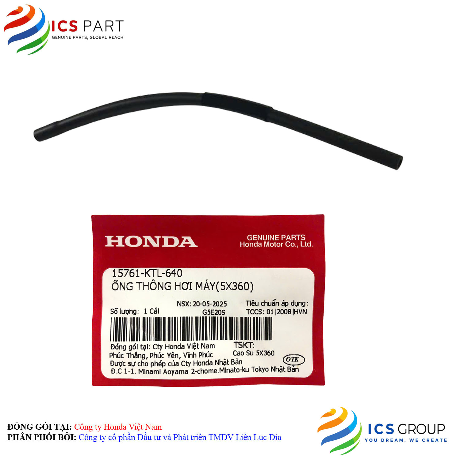 ỐNG THÔNG HƠI MÁY(5X360)