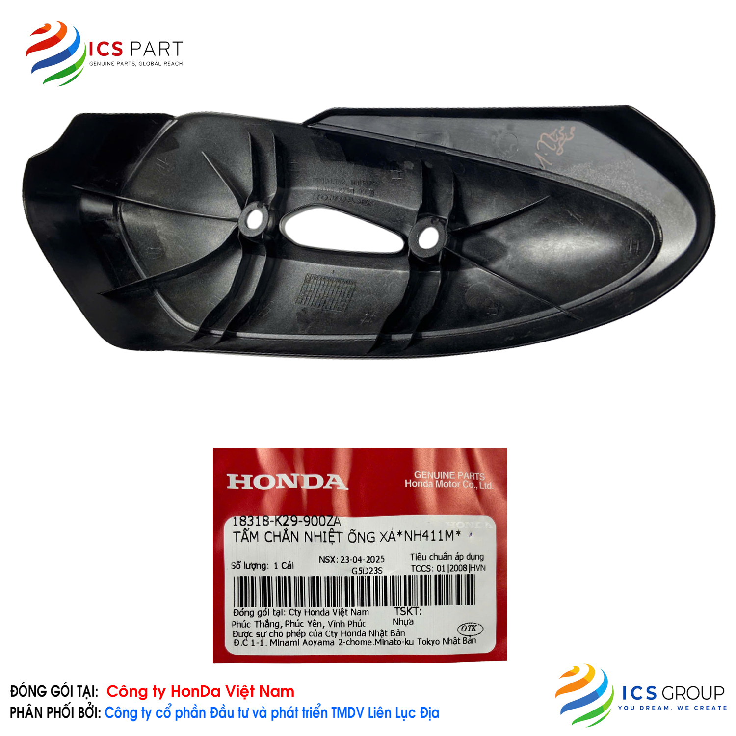 TẤM CHẮN NHIỆT ỐNG XẢ*NH411M* - Ảnh 3