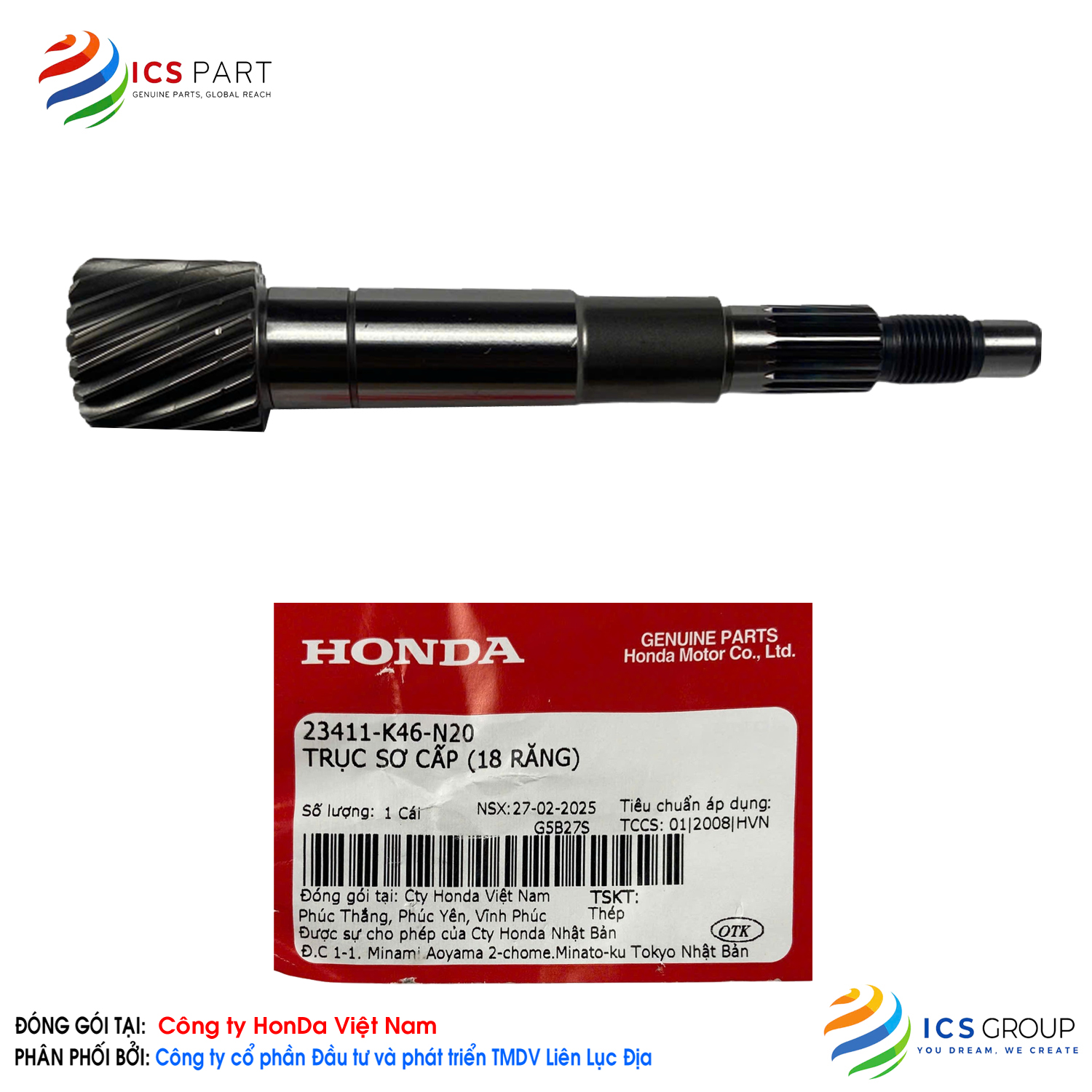 TRỤC SƠ CẤP (18 RĂNG)
