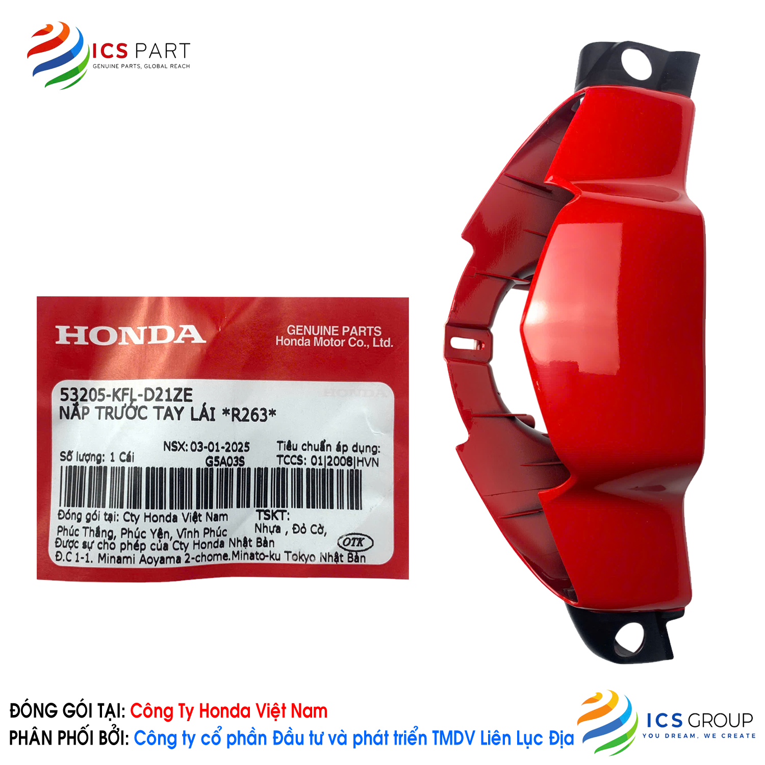 NẮP TRƯỚC TAY LÁI *R263*