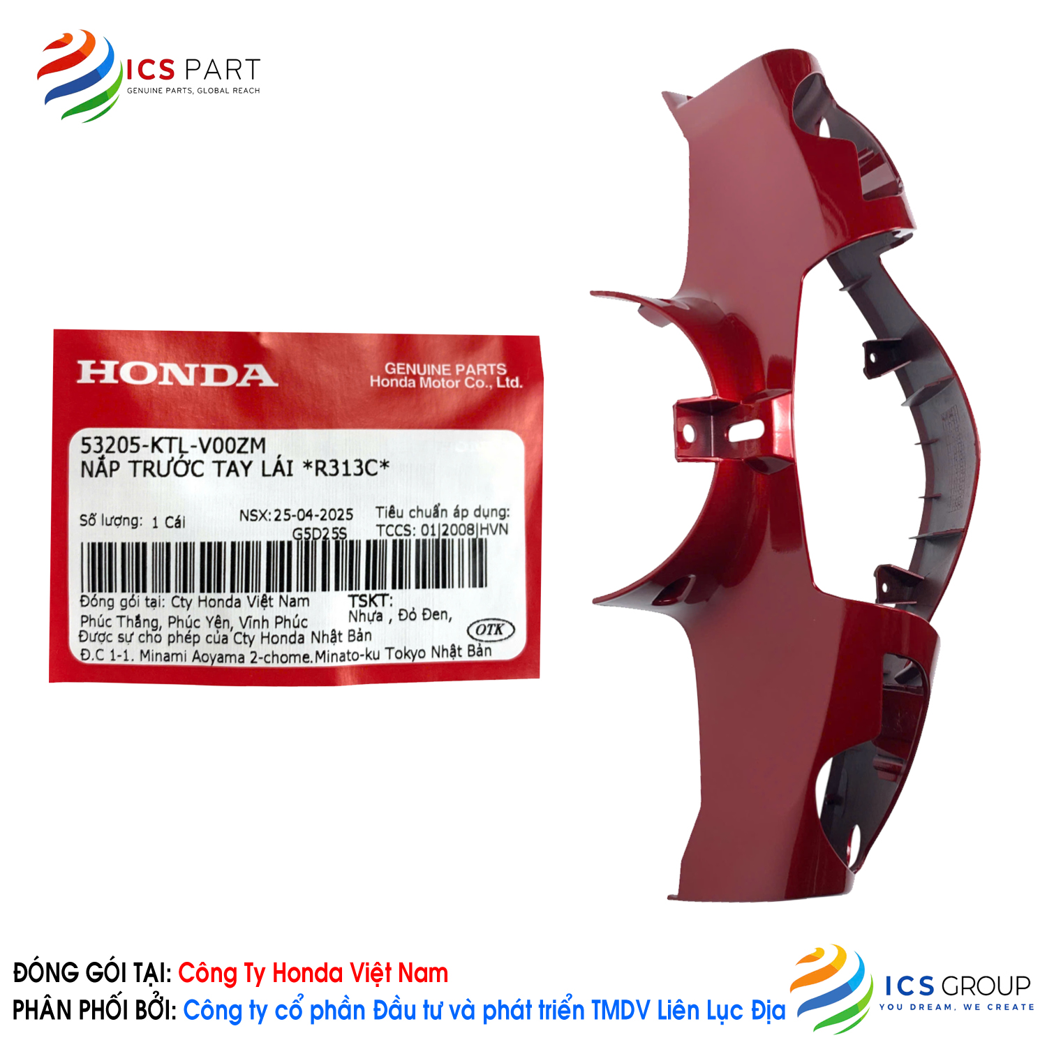 NẮP TRƯỚC TAY LÁI *R313C*