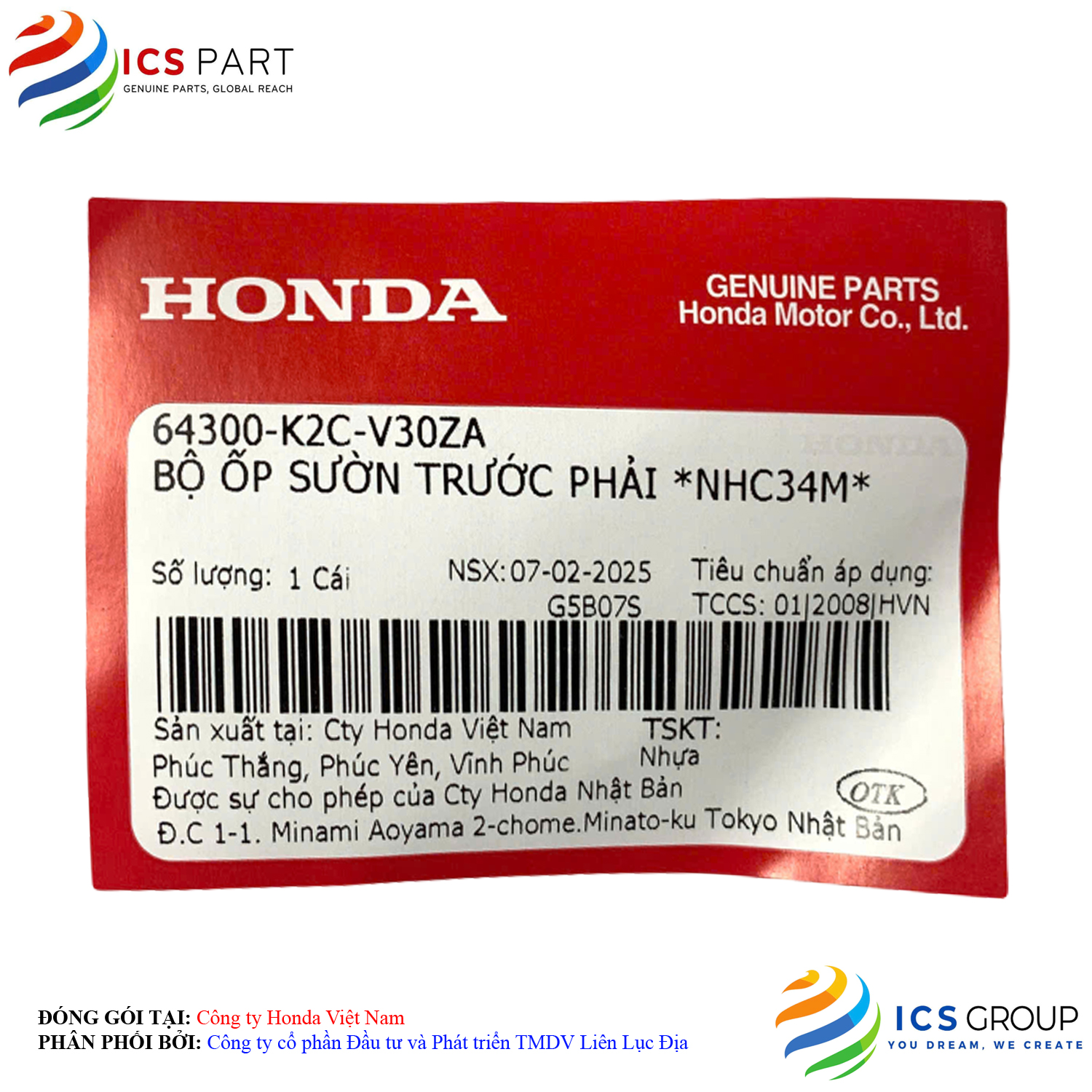 BỘ ỐP SƯỜN TRƯỚC PHẢI *NHC34M* - Ảnh 2
