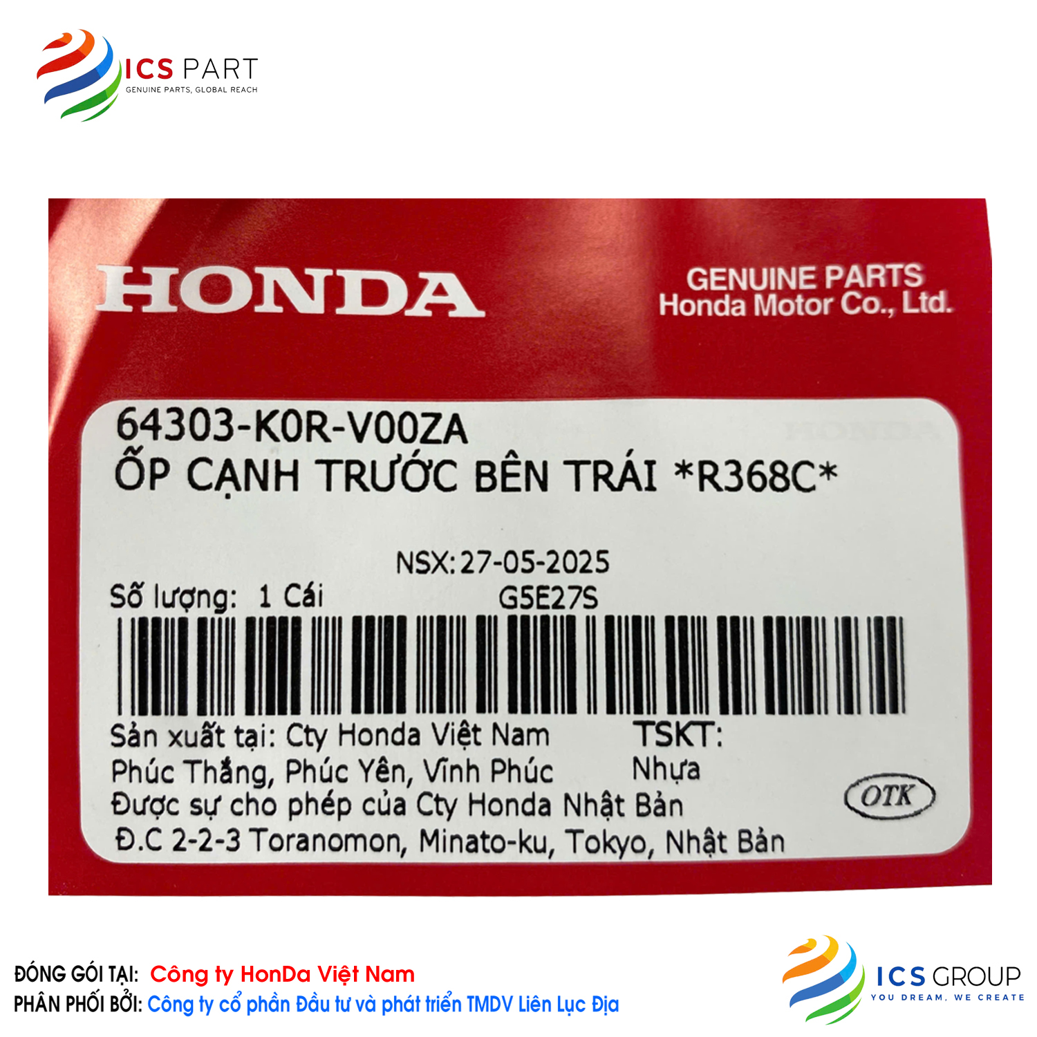 ỐP CẠNH TRƯỚC BÊN TRÁI *R368C* - Ảnh 2
