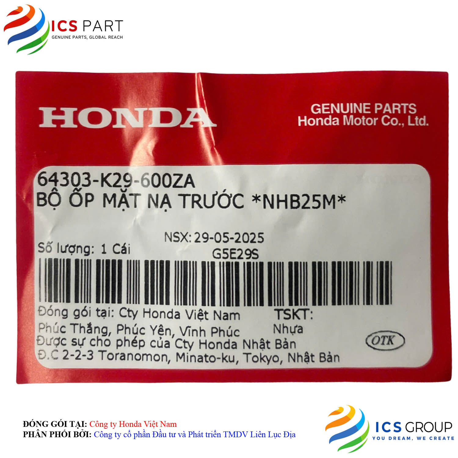 BỘ ỐP MẶT NẠ TRƯỚC *NHB25M* - Ảnh 2