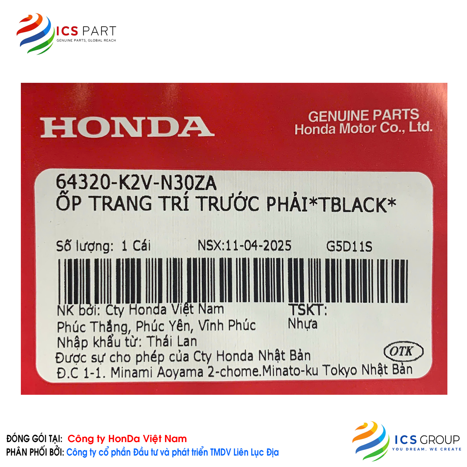 ỐP TRANG TRÍ TRƯỚC PHẢI*TBLACK* - Ảnh 2