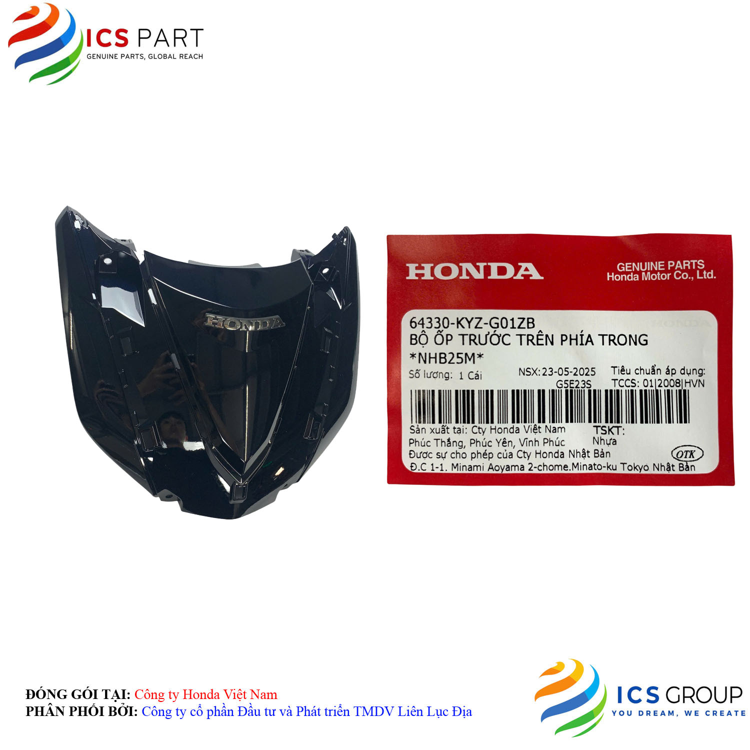 BỘ ỐP TRƯỚC TRÊN PHÍA TRONG *NHB25M*