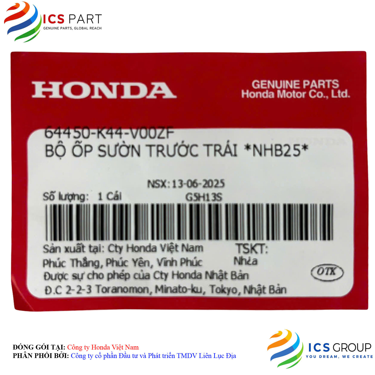 BỘ ỐP SƯỜN TRƯỚC TRÁI *NHB25* - Ảnh 2