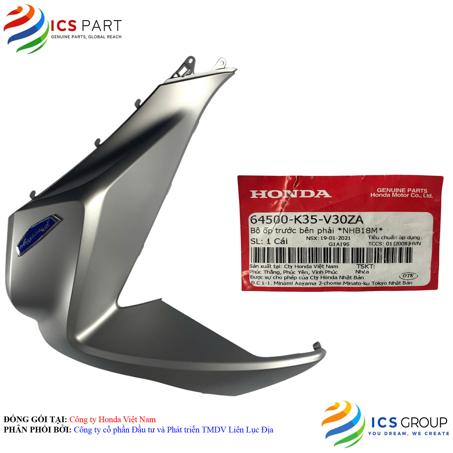 BỘ ỐP TRƯỚC BÊN PHẢI *NHB18M* - Ảnh 3