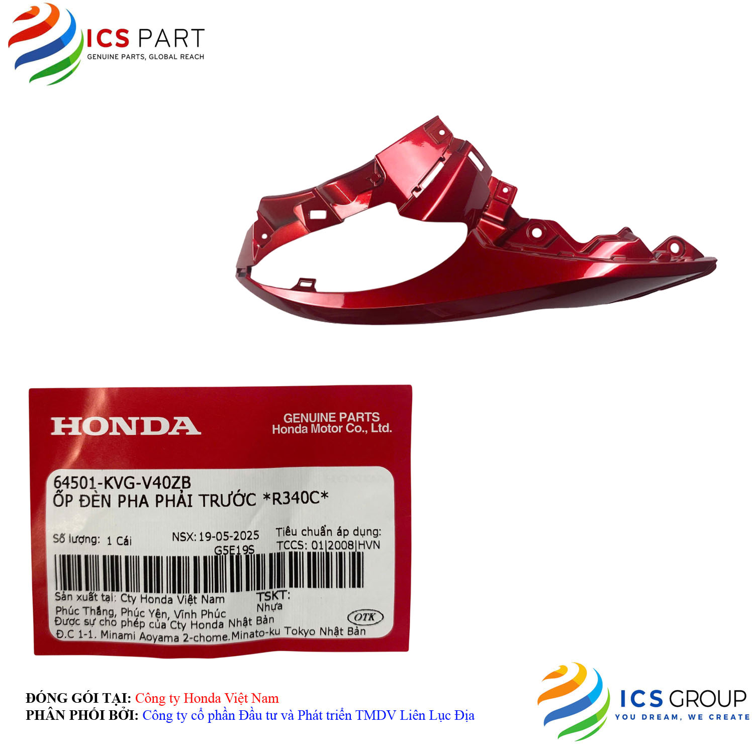 ỐP ĐÈN PHA PHẢI TRƯỚC *R340C*