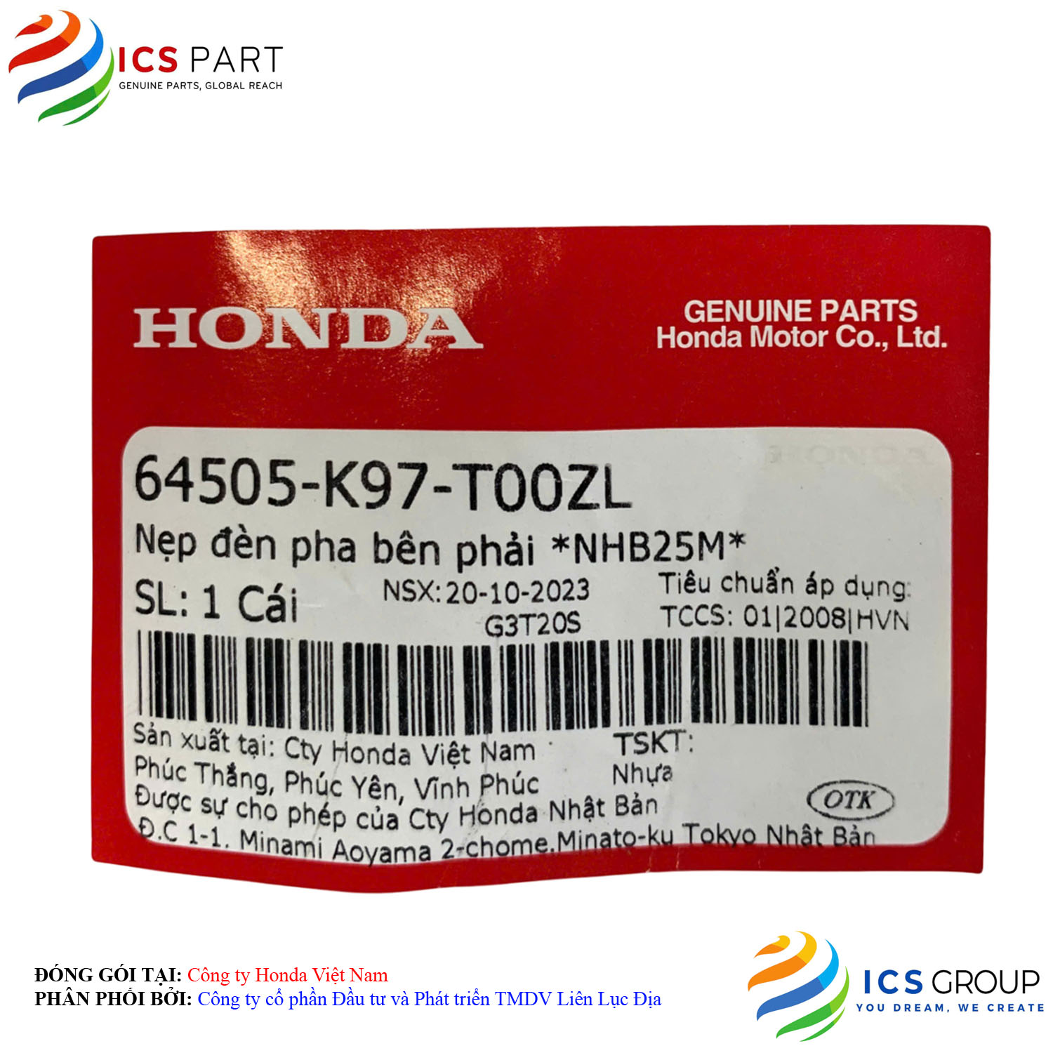 NẸP ĐÈN PHA BÊN PHẢI *NHB25M* - Ảnh 2