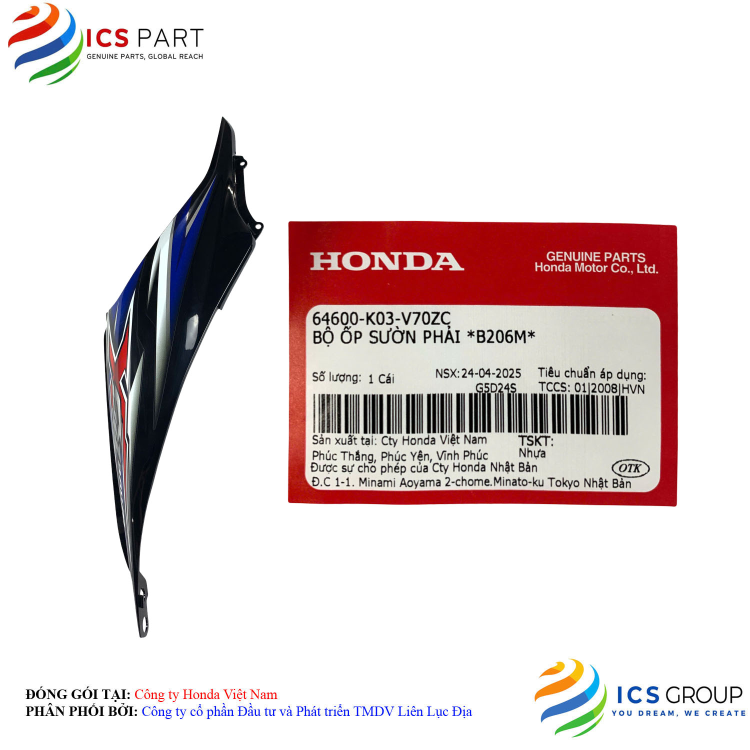 BỘ ỐP SƯỜN PHẢI *B206M* - Ảnh 4
