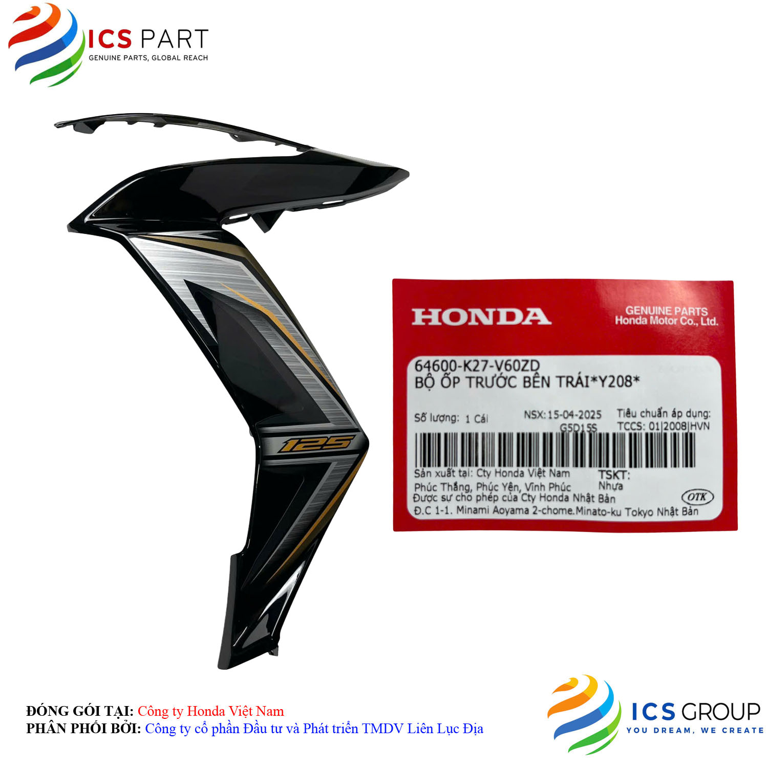 BỘ ỐP TRƯỚC BÊN TRÁI*Y208*