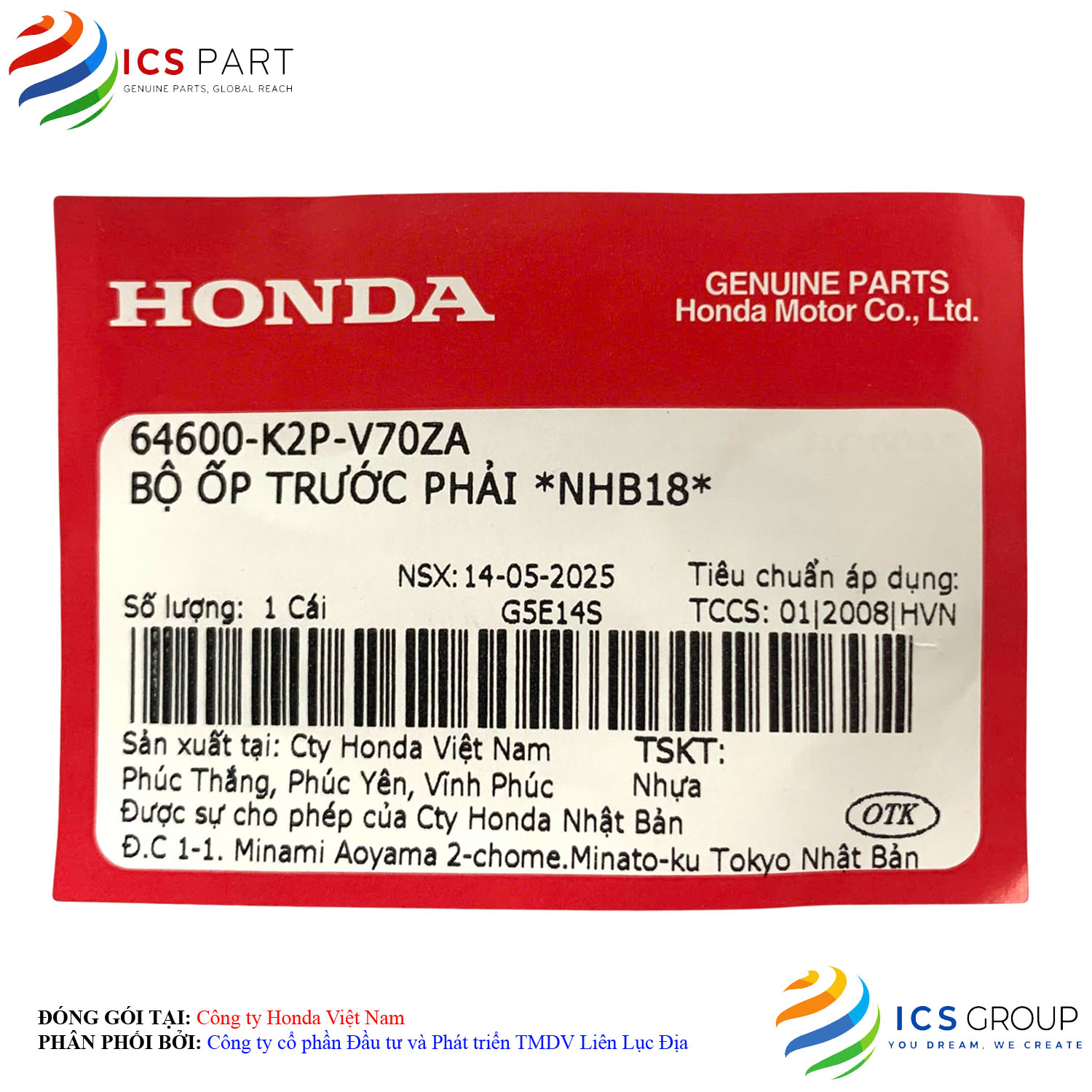 BỘ ỐP TRƯỚC PHẢI *NHB18* - Ảnh 2