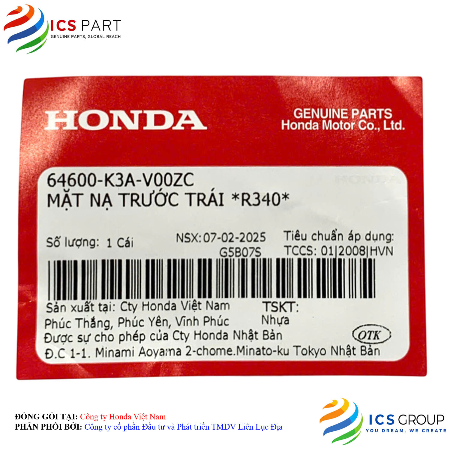 MẶT NẠ TRƯỚC TRÁI *R340* - Ảnh 2