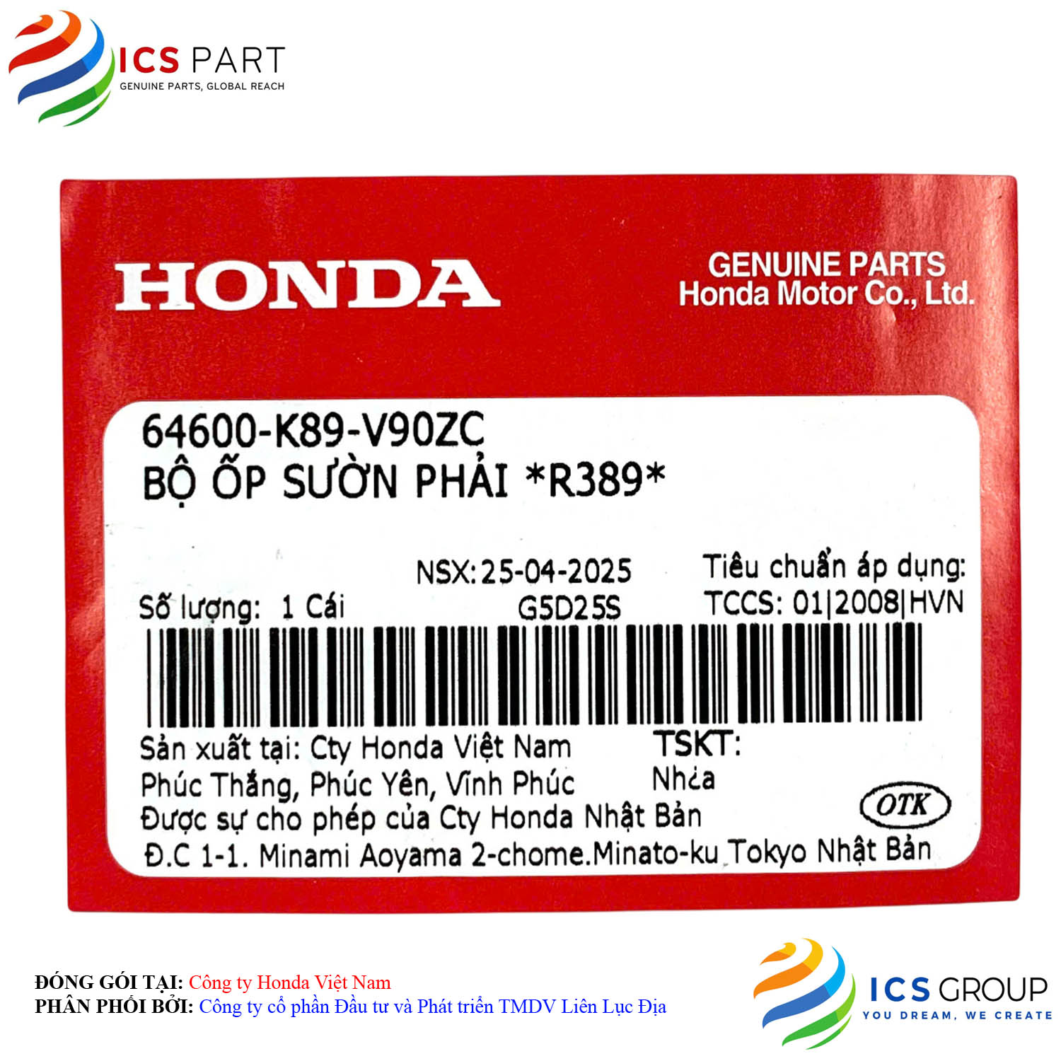 BỘ ỐP SƯỜN PHẢI *R389* - Ảnh 2