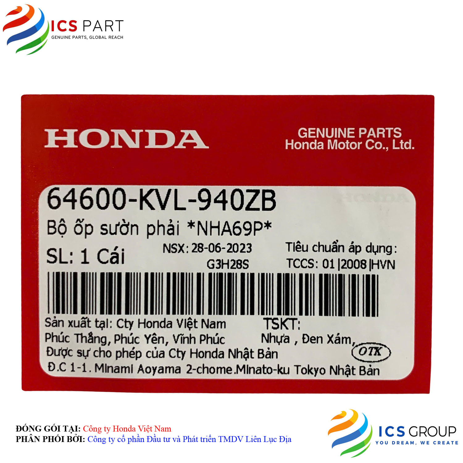 BỘ ỐP SƯỜN PHẢI *NHA69P* - Ảnh 2