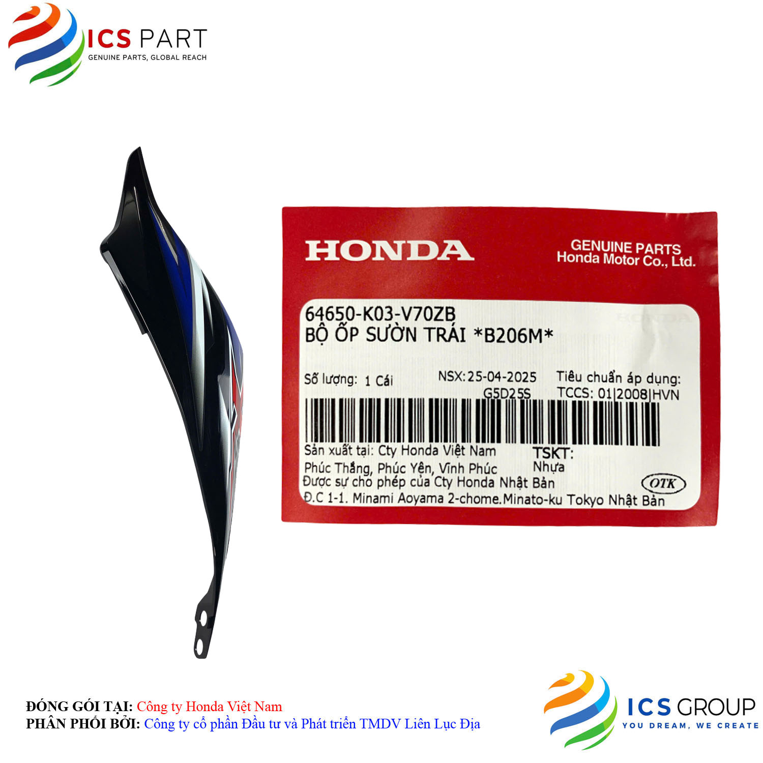 BỘ ỐP SƯỜN TRÁI *B206M*
