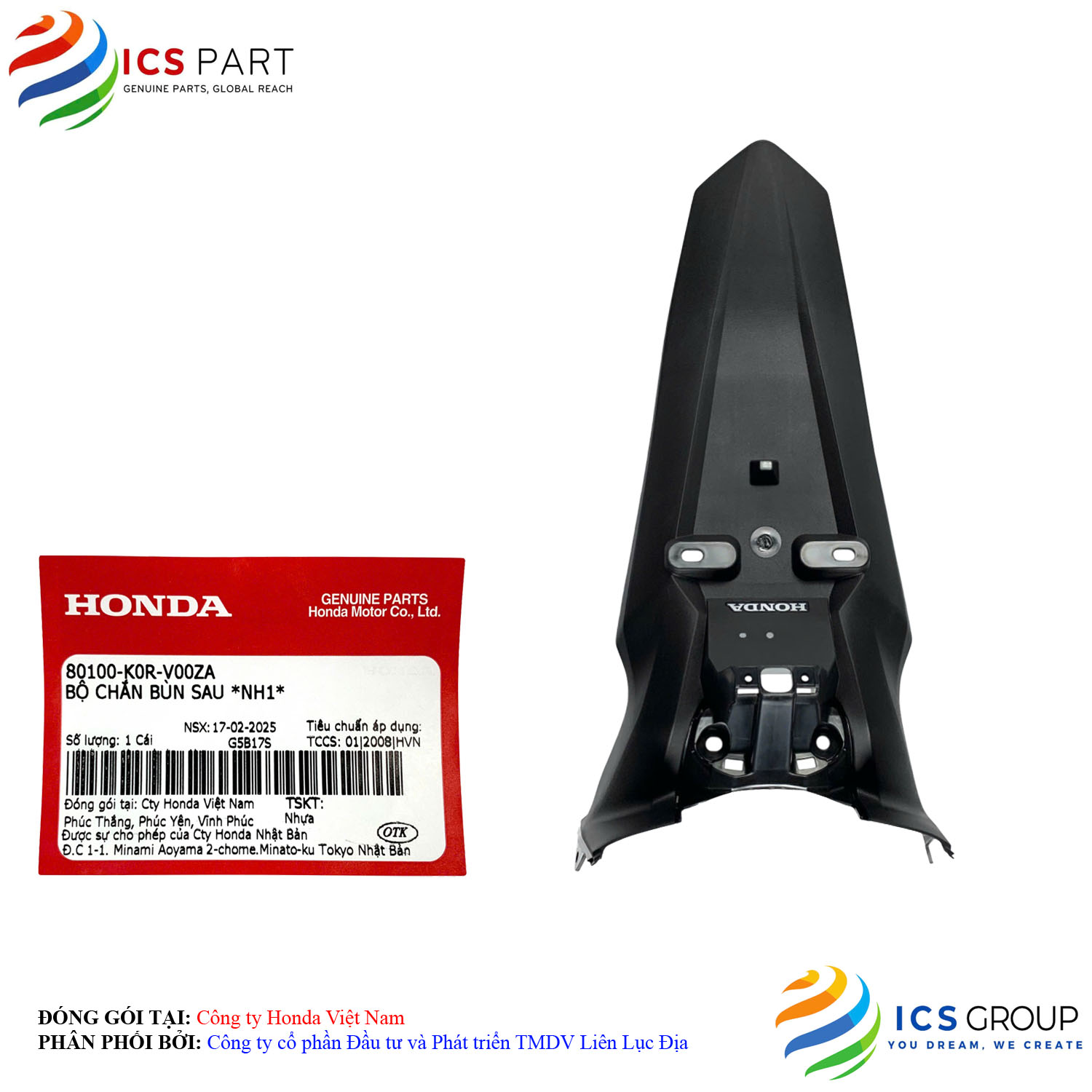 BỘ CHẮN BÙN SAU *NH1*