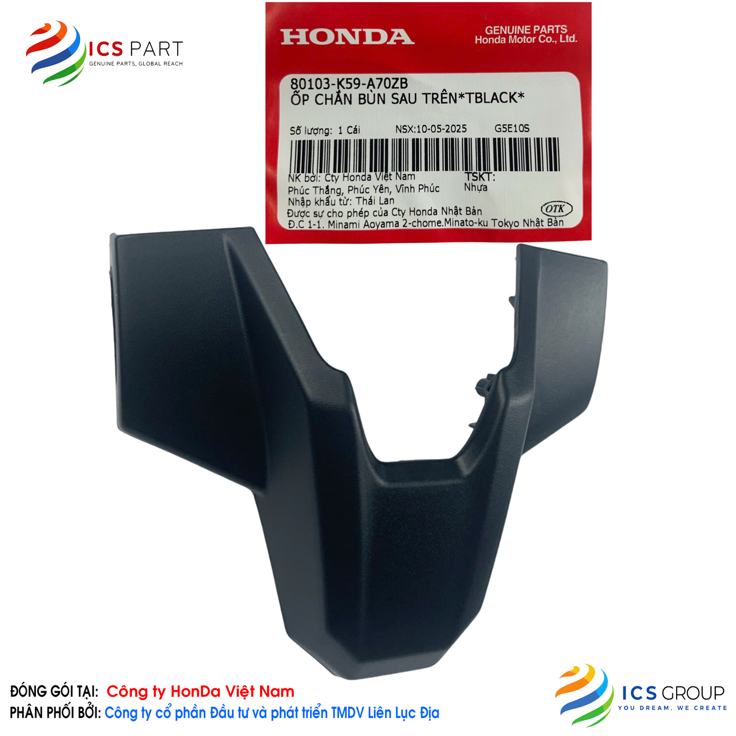 ỐP CHẮN BÙN SAU TRÊN*TBLACK* - Ảnh 4