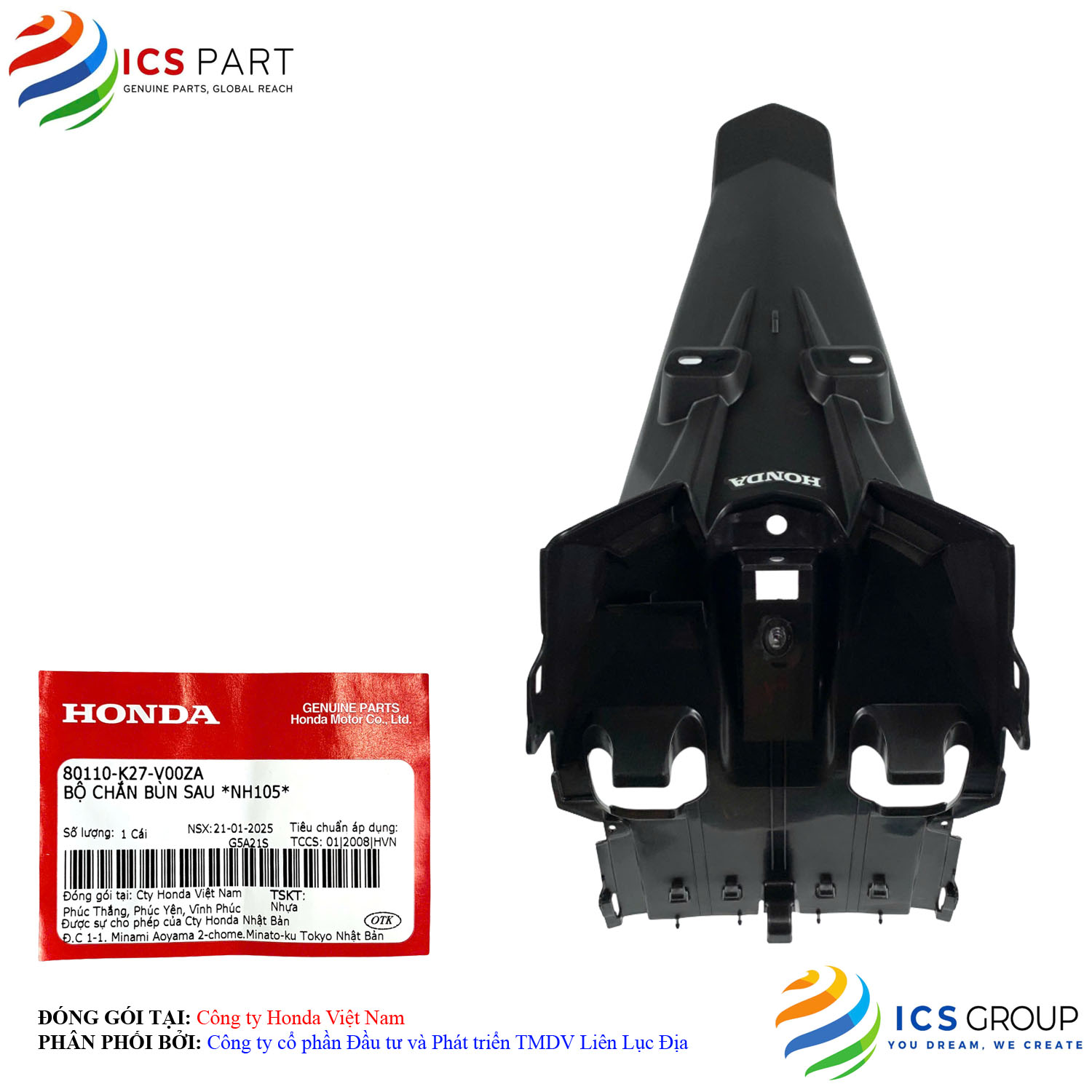 BỘ CHẮN BÙN SAU *NH105*