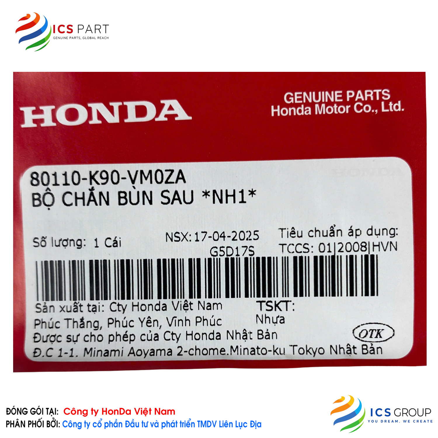 BỘ CHẮN BÙN SAU *NH1* - Ảnh 2