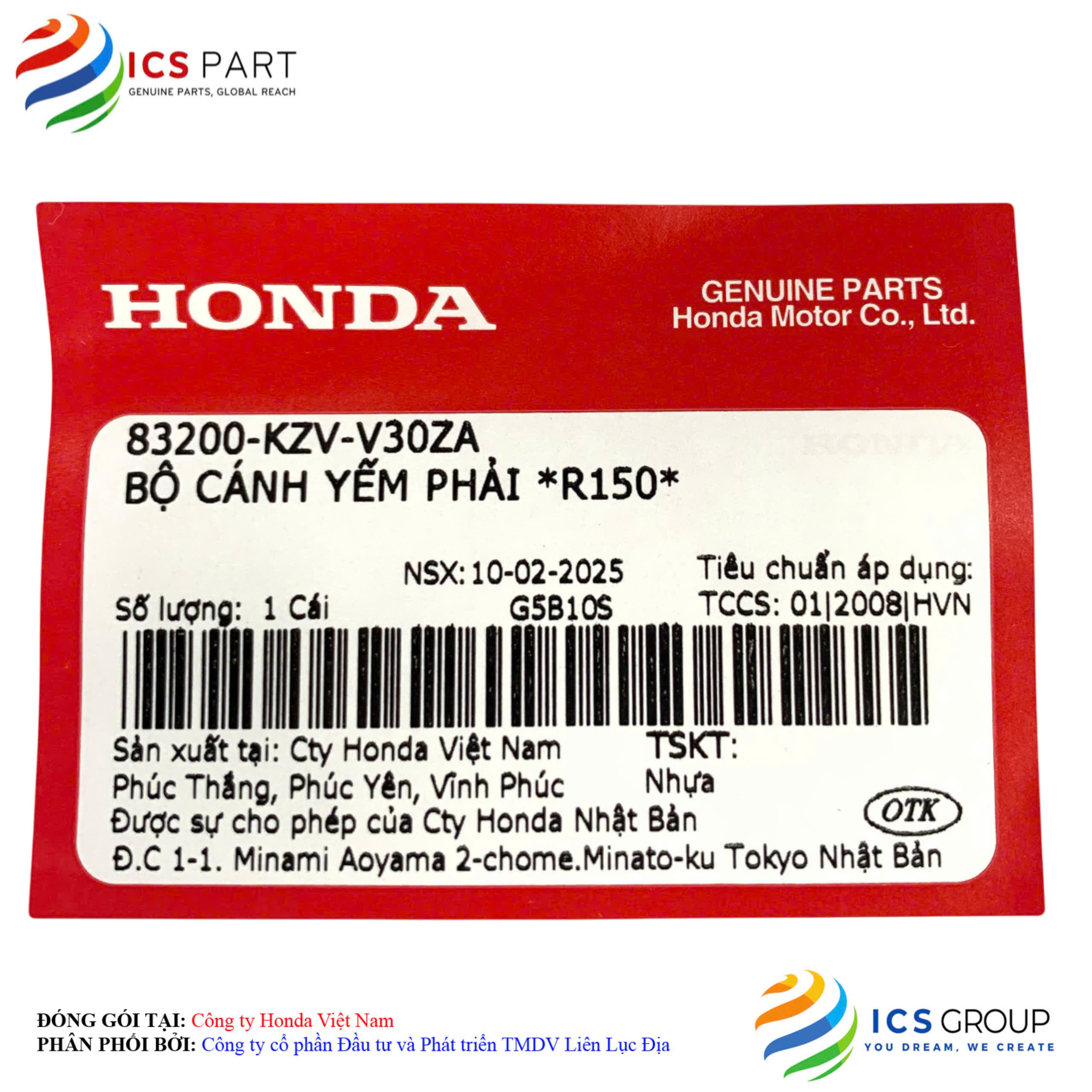 BỘ CÁNH YẾM PHẢI *R150* - Ảnh 2