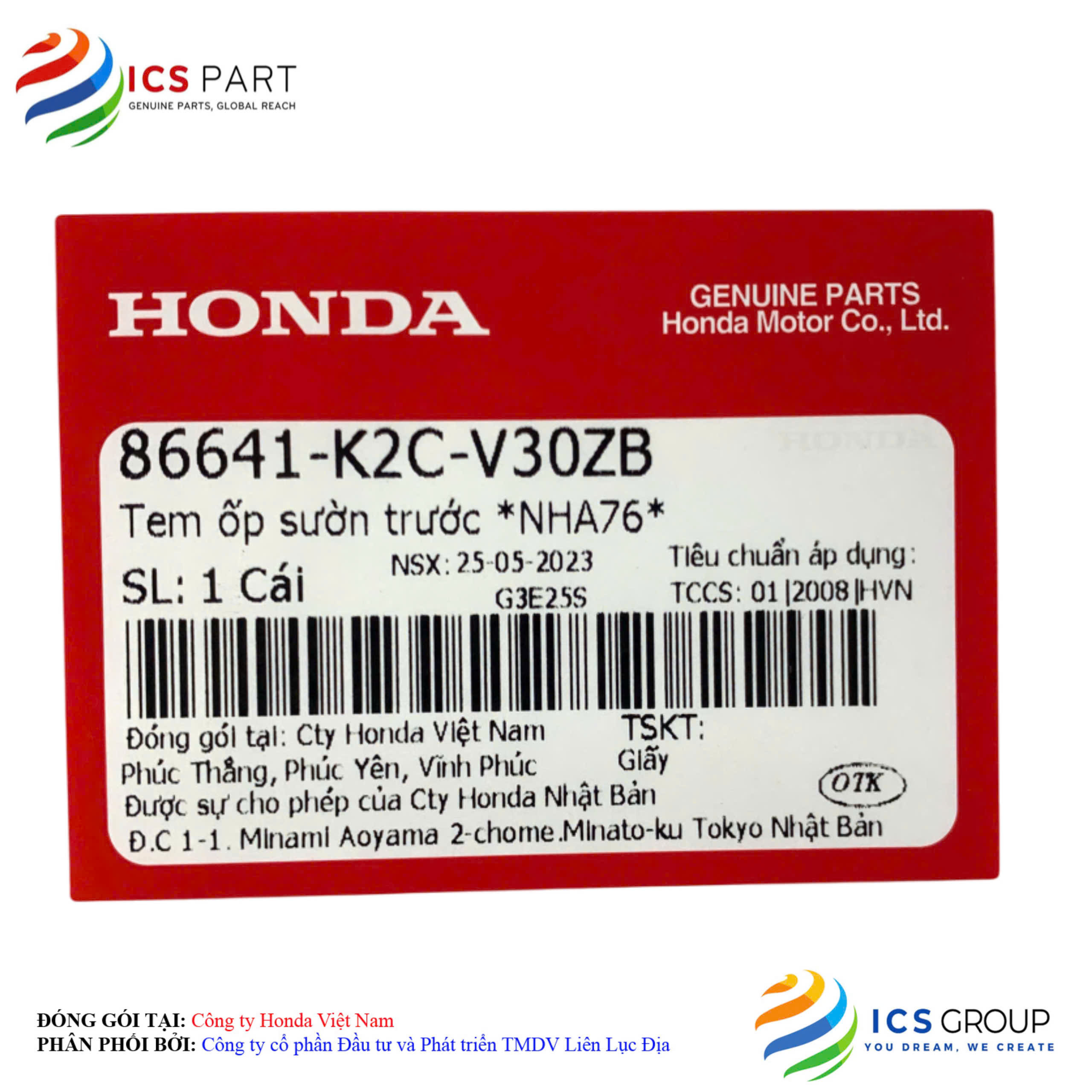 TEM ỐP SƯỜN TRƯỚC *NHA76* - Ảnh 2