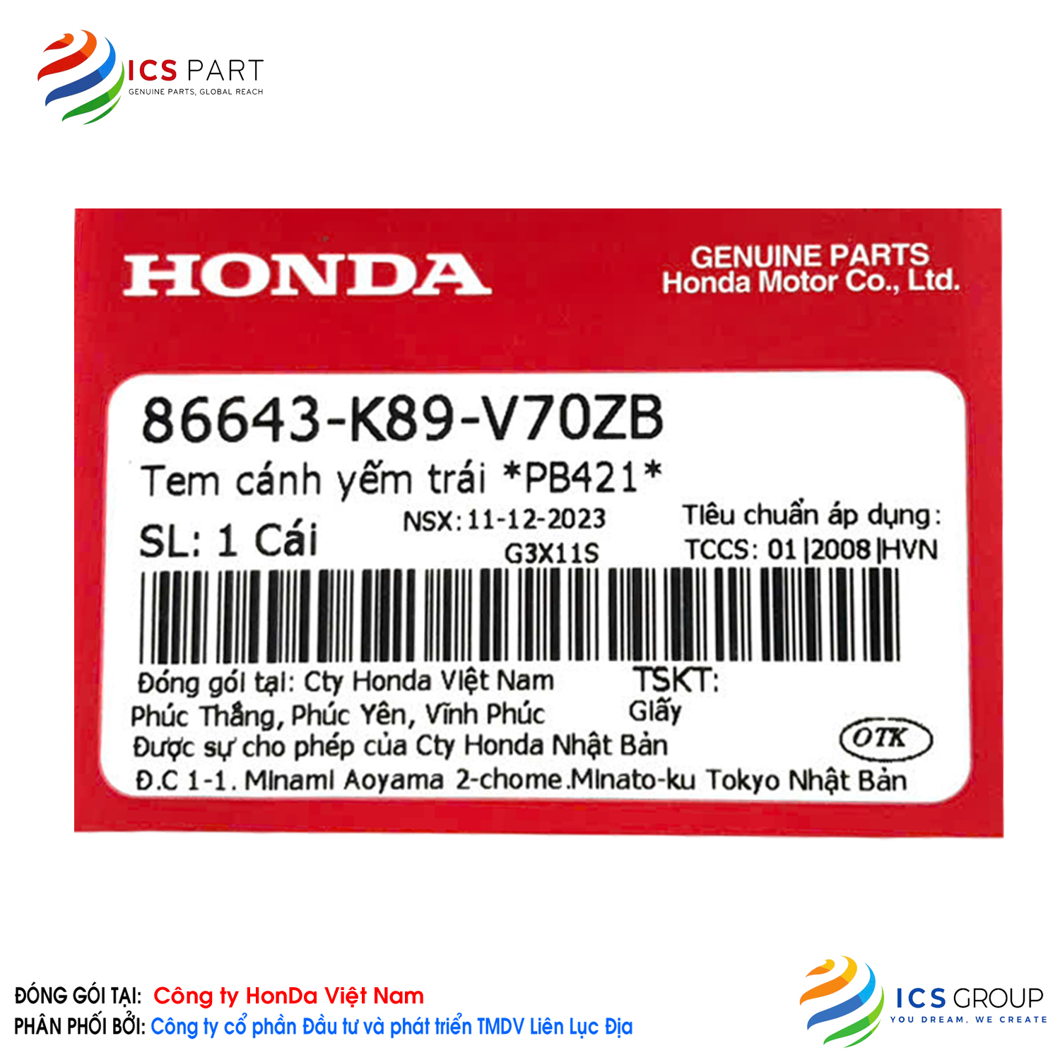 TEM CÁNH YẾM TRÁI *PB421* - Ảnh 2