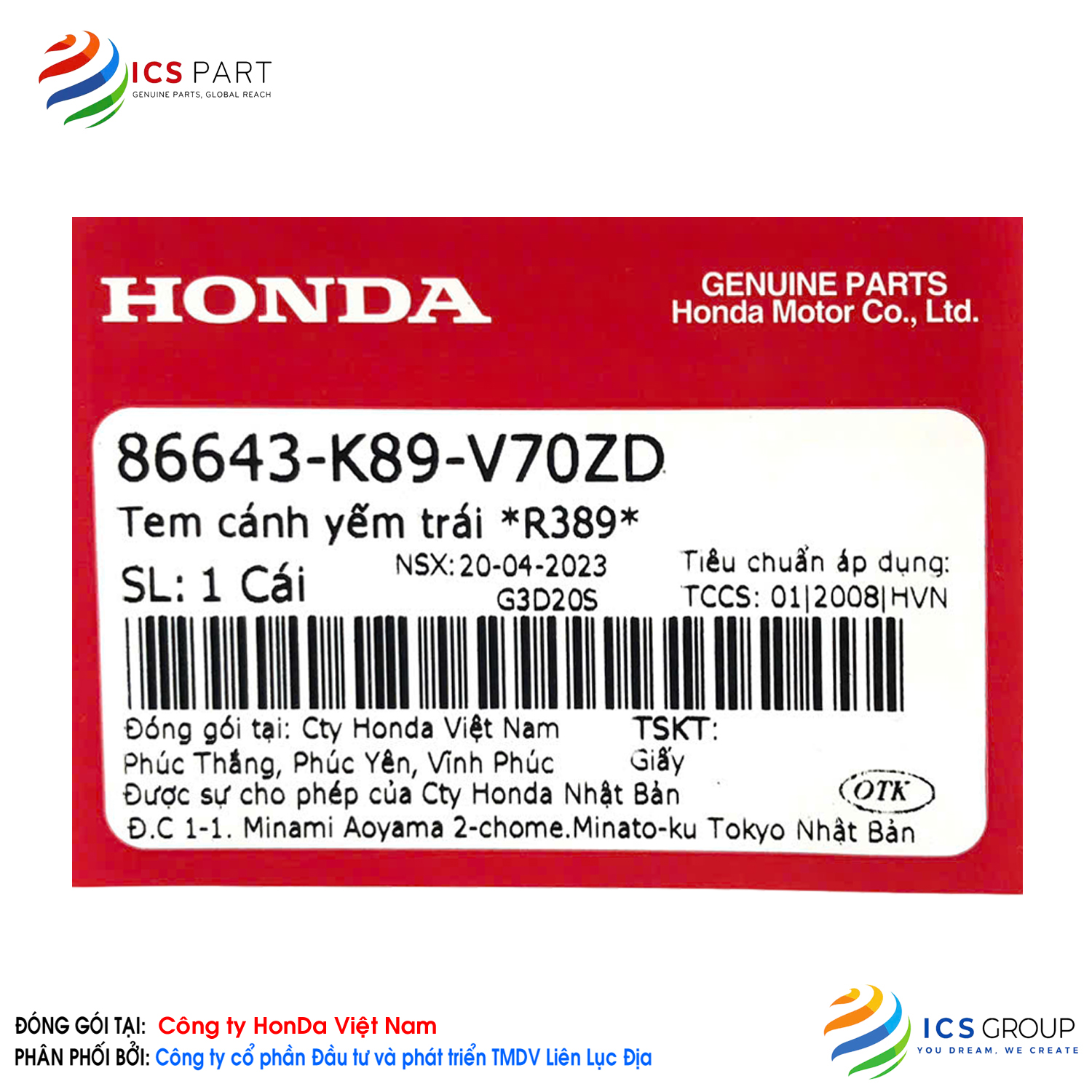 TEM CÁNH YẾM TRÁI *R389* - Ảnh 2