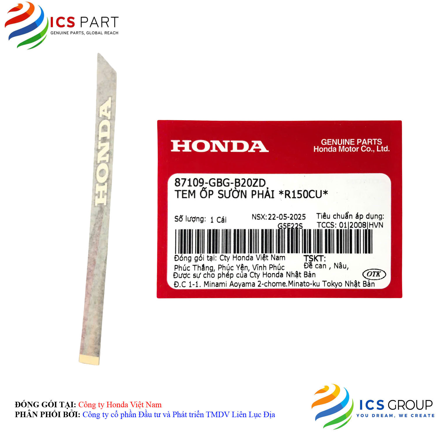 TEM ỐP SƯỜN PHẢI *R150CU*