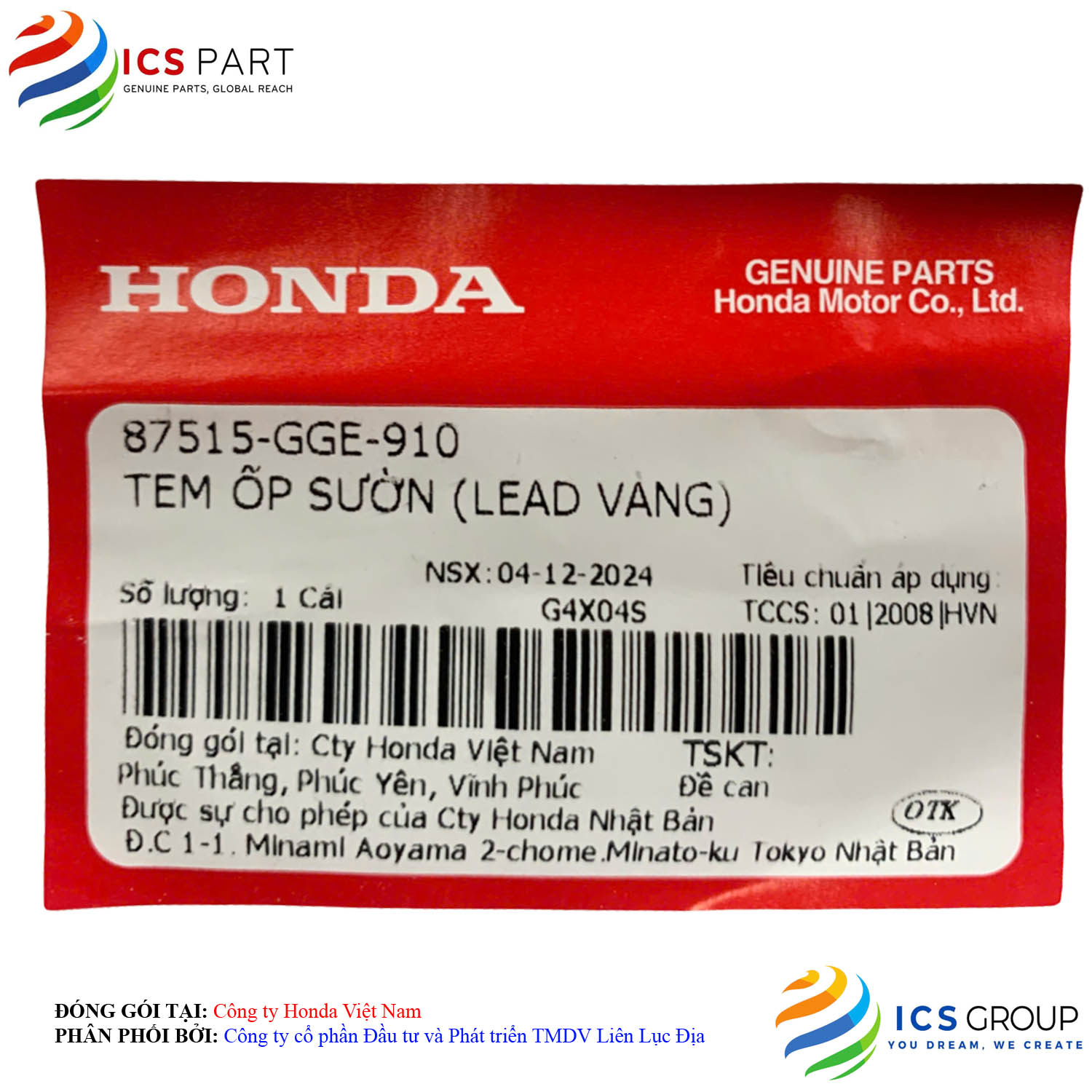 TEM ỐP SƯỜN (LEAD VÀNG) - Ảnh 2