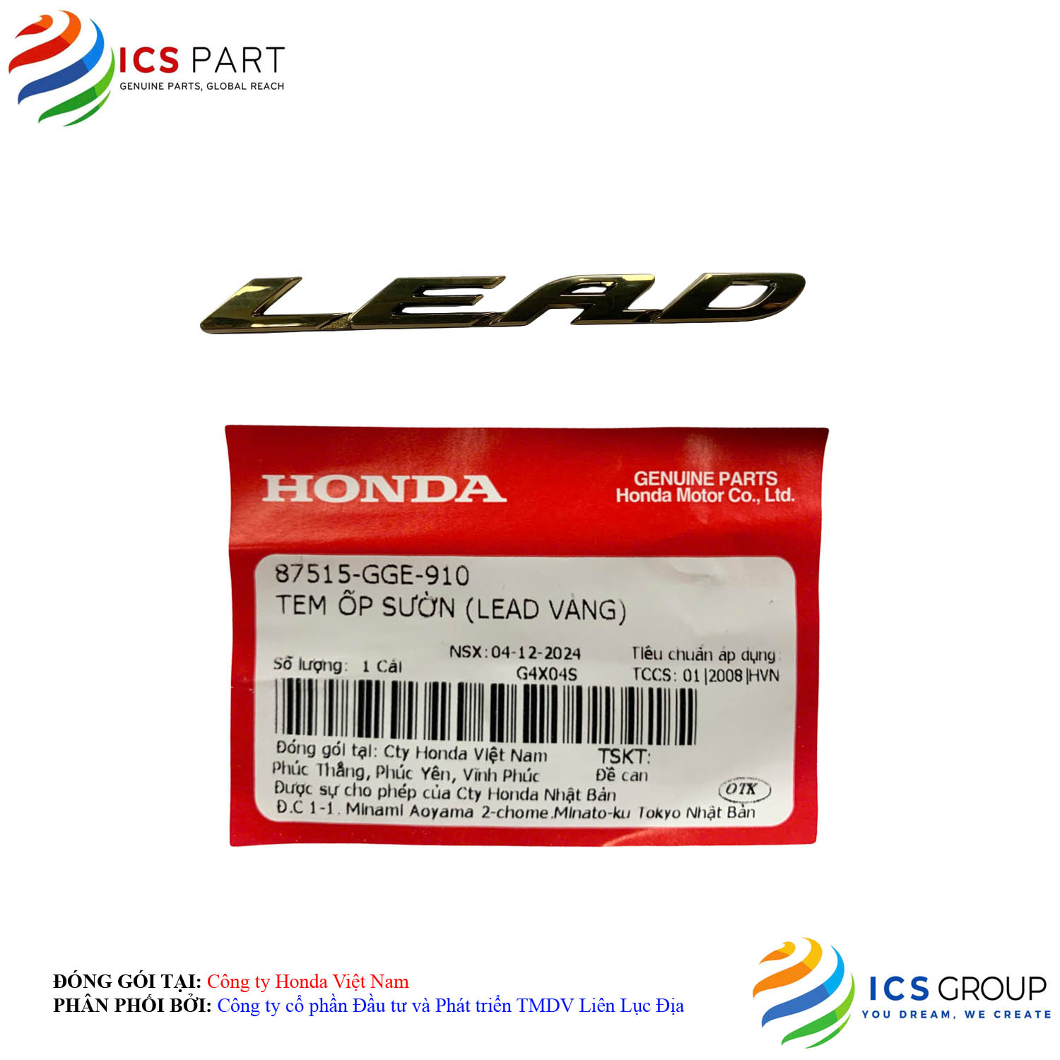 TEM ỐP SƯỜN (LEAD VÀNG)