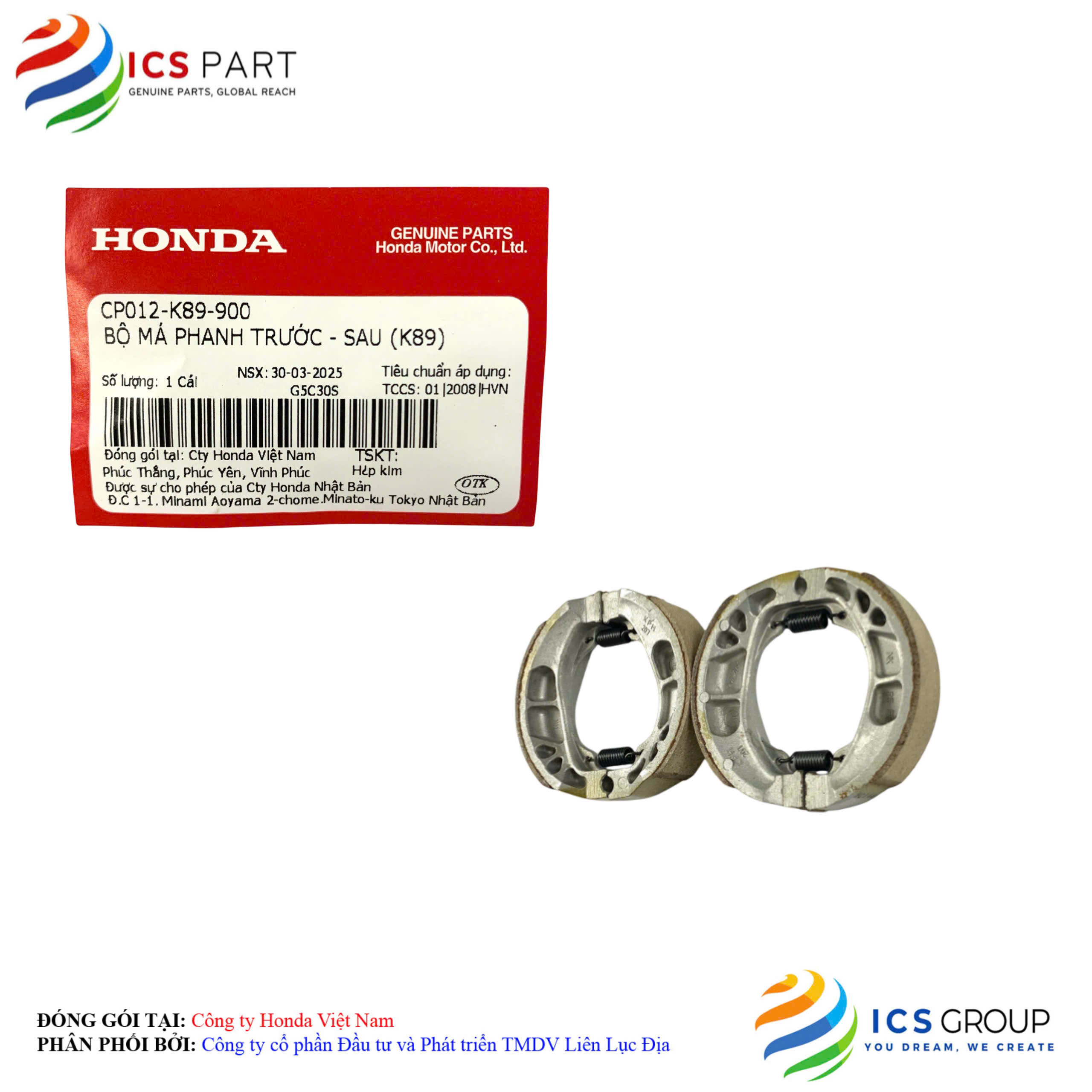BỘ MÁ PHANH TRƯỚC - SAU (K89) - Ảnh 3