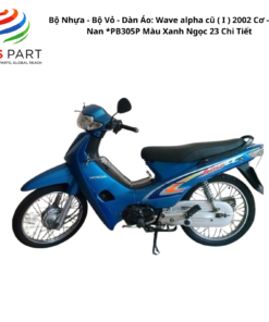 Bộ Nhựa - Bộ Vỏ - Dàn Áo Wave Alpha 100 - KRS-900 | Máy Đen | 2002 ( I ) 2002 Cơ - Vành Nan *PB305P Màu Xanh Ngọc 23 Chi Tiết