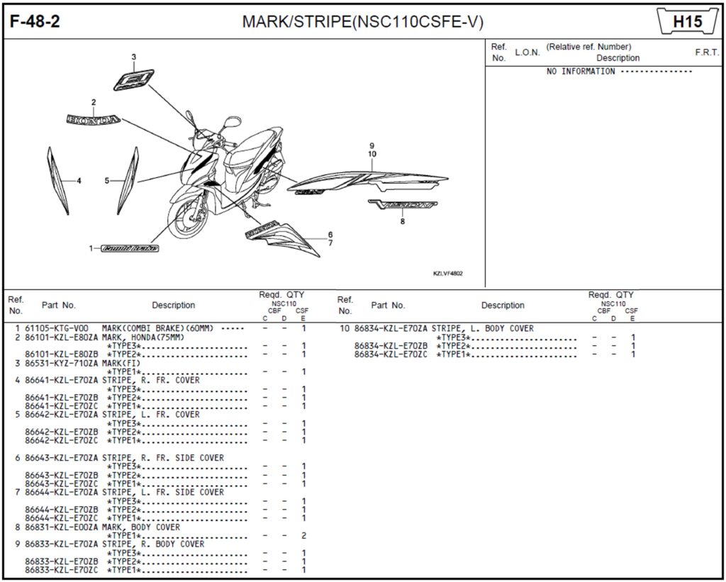 F-48-2 - MARK/STRIPE(NSC110CSFE-V)