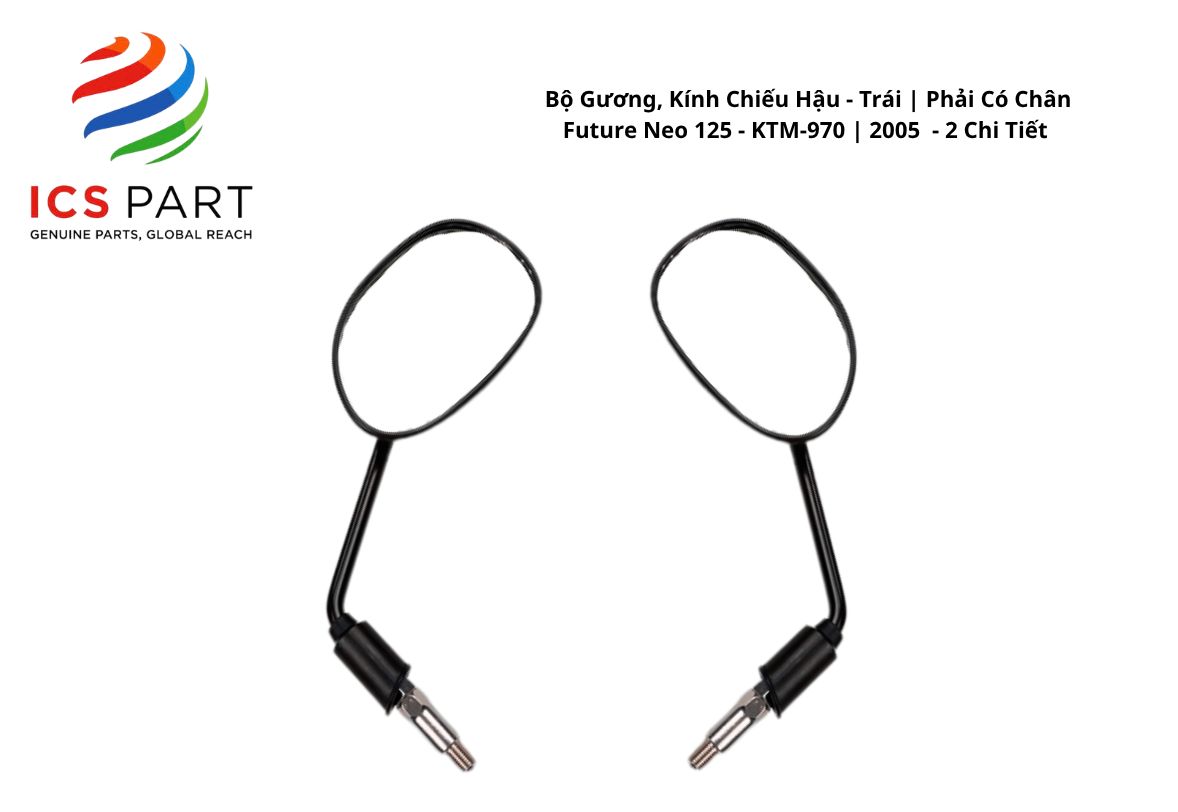 Bộ Gương, Kính Chiếu Hậu - Trái | Phải Có Chân Future Neo 125 - KTM-970 | 2005 2005 - 2 Chi Tiết