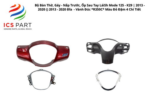 Bộ Bàn Thờ, Gáy - Nắp Trước, Ốp Sau Tay Lái Sh Mode 125 - K29 | 2013 - 2020 ( ) 2013 - 2020 Đĩa - Vành Đúc *R350C* Màu Đỏ Đậm 4 Chi Tiết