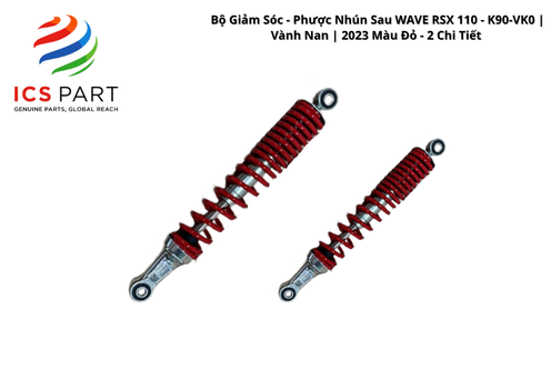 Bộ Giảm Sóc - Phược Nhún Sau WAVE RSX 110 - K90-VK0 | Nan | 2023 2023 Màu Đỏ - 2 Chi Tiết