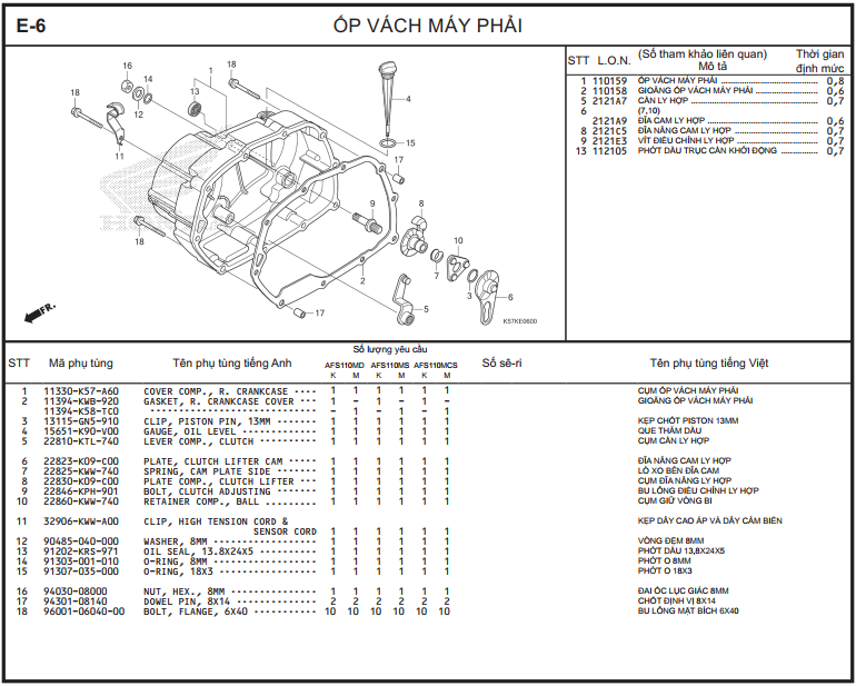 E-6 - ỐP VÁCH MÁY PHẢI