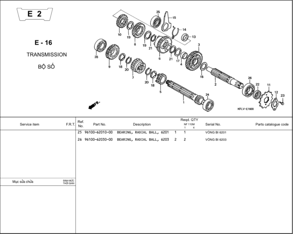 E-16 - TRANSMISSION