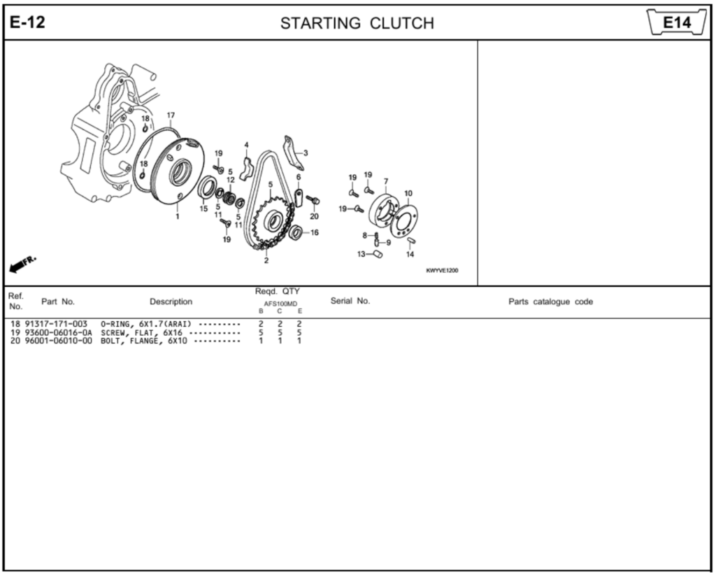 E-12 - STARTING CLUTCH