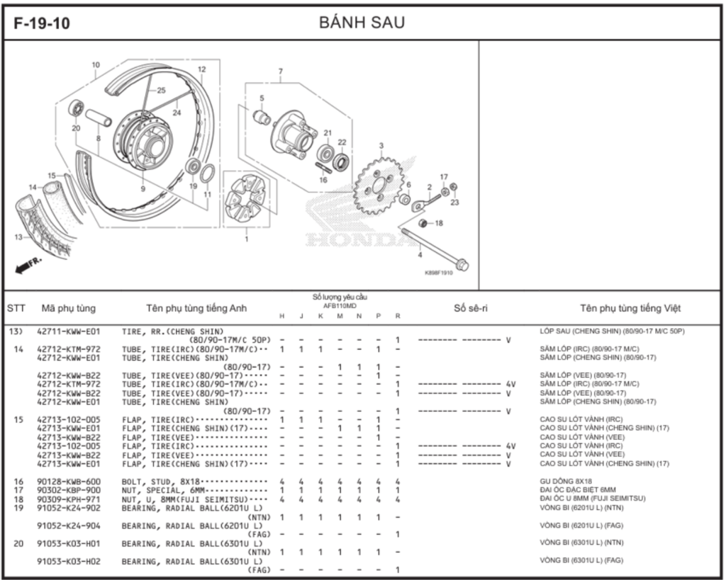 F-19-10 - BÁNH SAU
