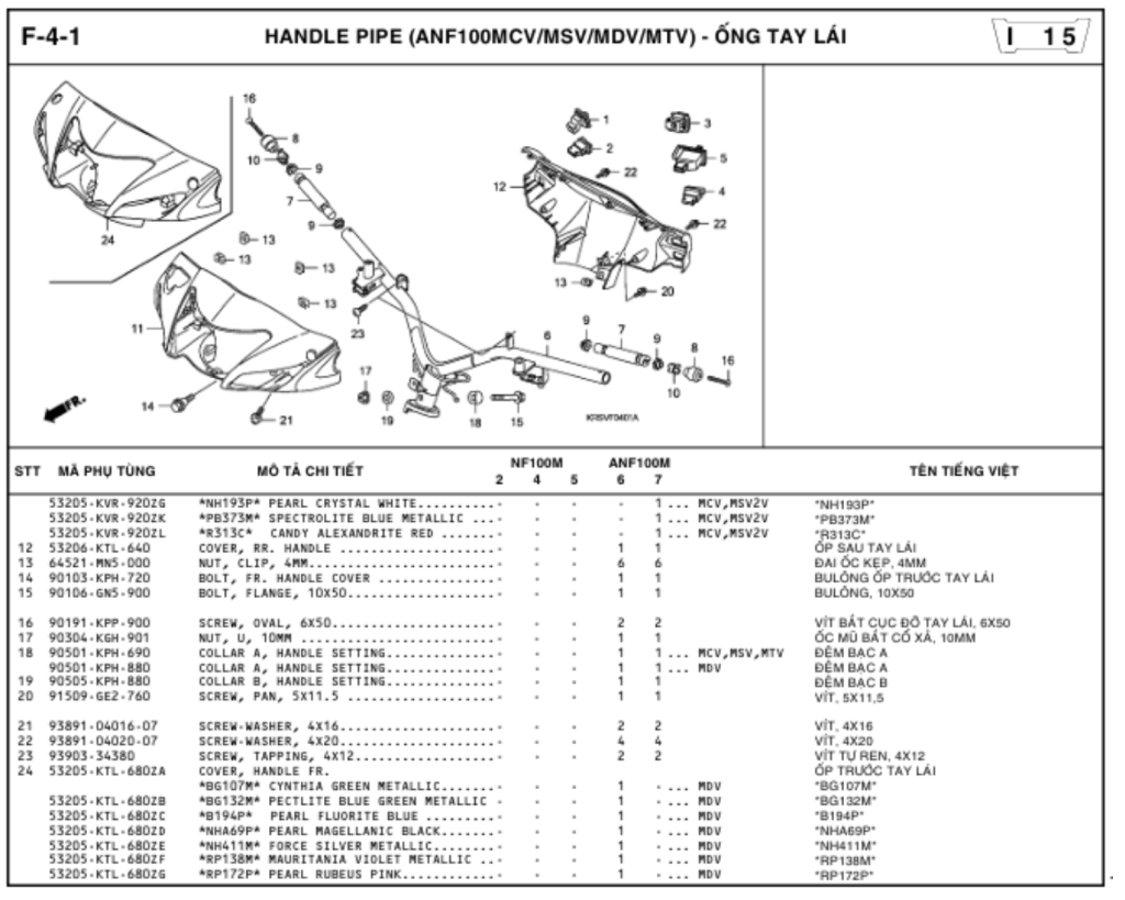F-4-1 - HANDLE PIPE