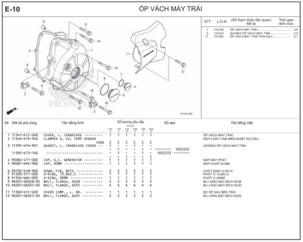 E-10 - ỐP VÁCH MÁY TRÁI