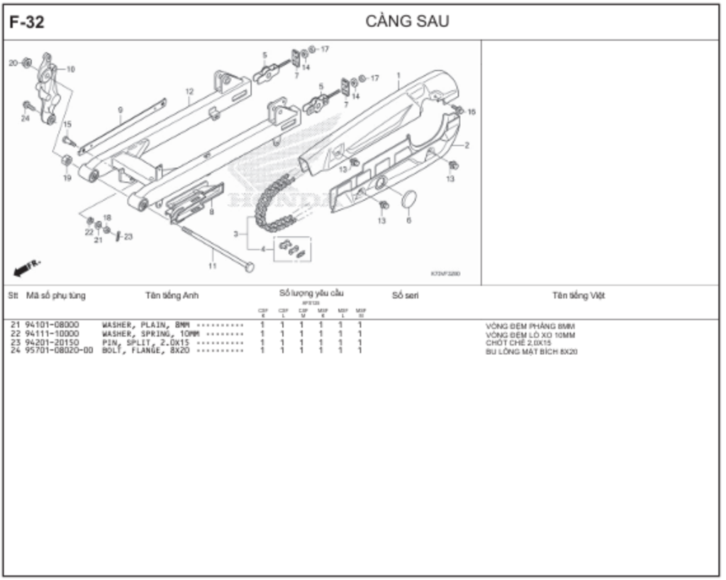 F-32 - CÀNG SAU