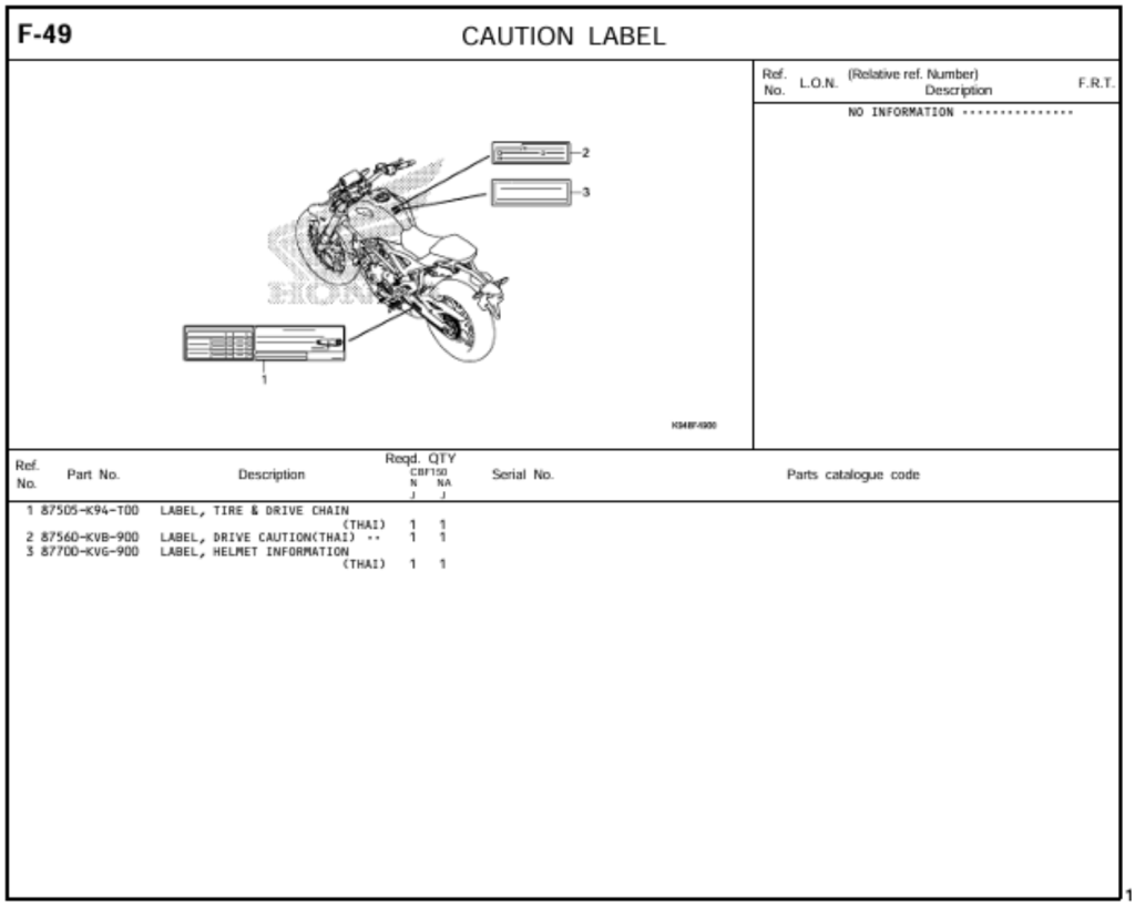 F-49 - CAUTION LABEL