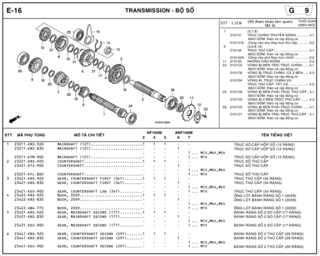 E-16 - TRANSMISSION