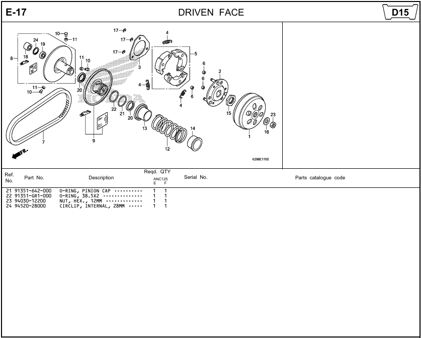 E-17 - DRIVEN FACE